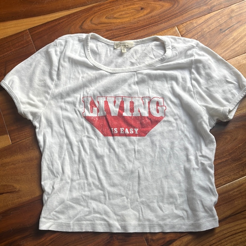 Vintage short white top